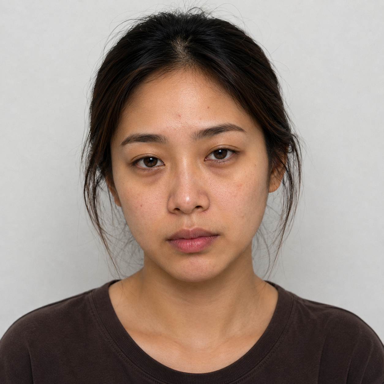 Before treatment portrait showing uneven texture, tired skin, and visible facial lines
